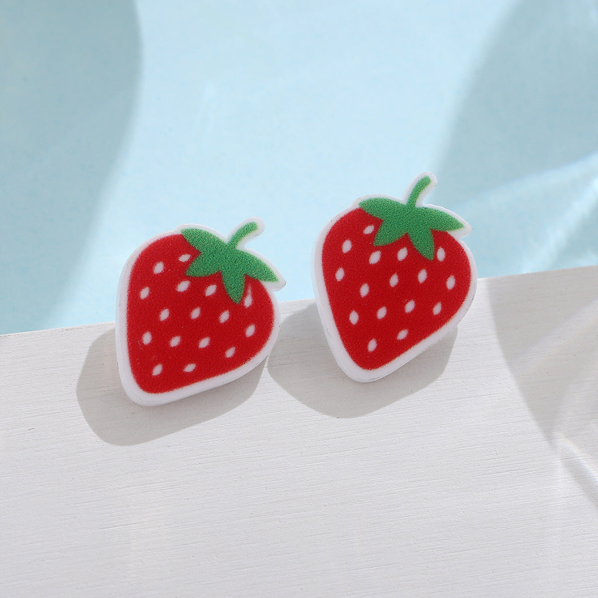 Wholesale Strawberry Acrylic Earrings
