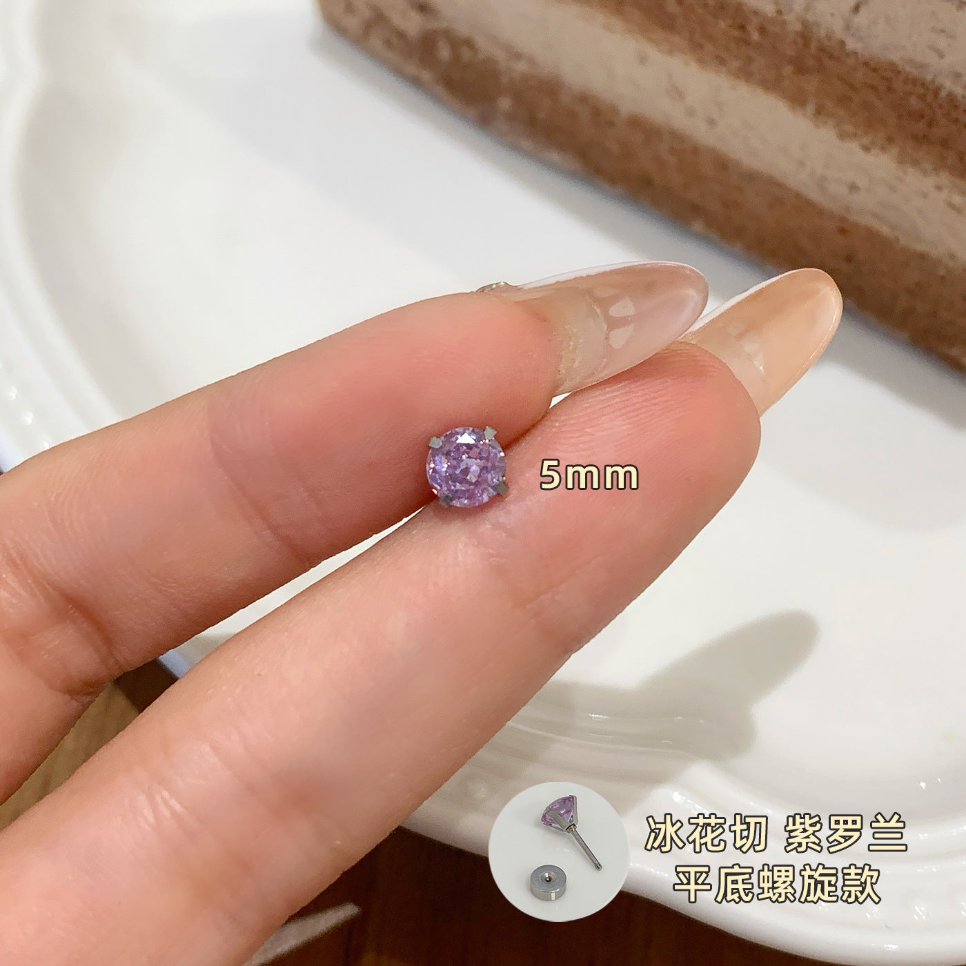 Wholesale Zircon Earrings for Ear Piercing Combination Set