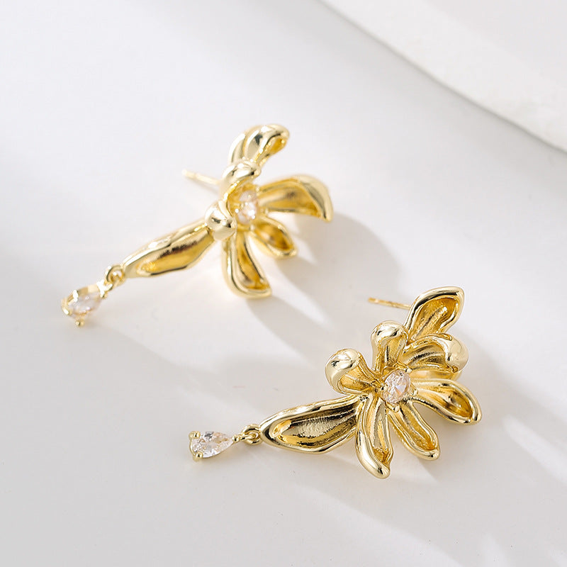 Wholesale flower earrings exaggerated earrings