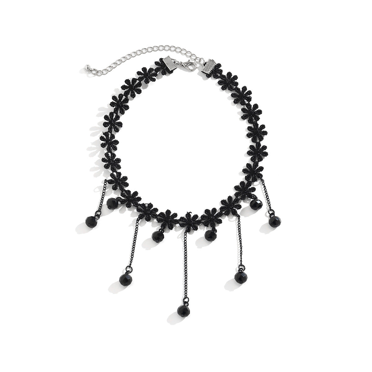 Wholesale Vintage Choker Black Gothic Style Water Drop Tassel Necklaces ACC-NE-XueRou015