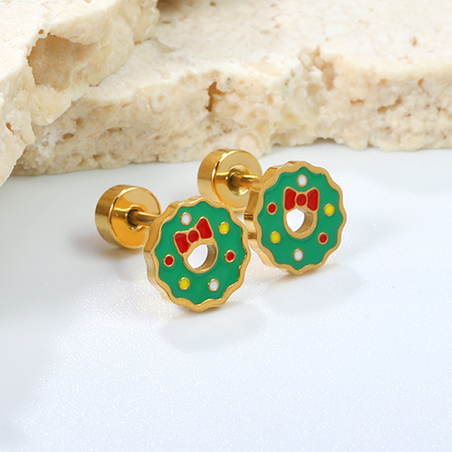 Wholesale versatile cute Christmas series stud earrings