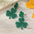 Wholesale St. Patrick's Day Green Hat Day Green Clover Lips Earrings