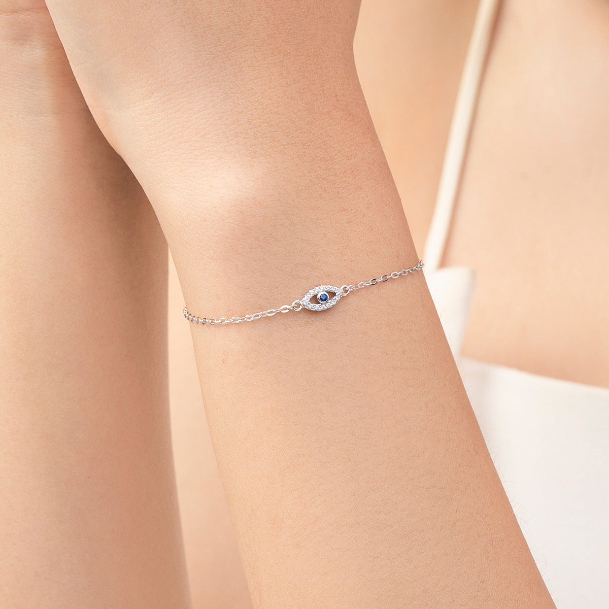 Wholesale S925 Sterling Silver  Blue Eyes Bracelet