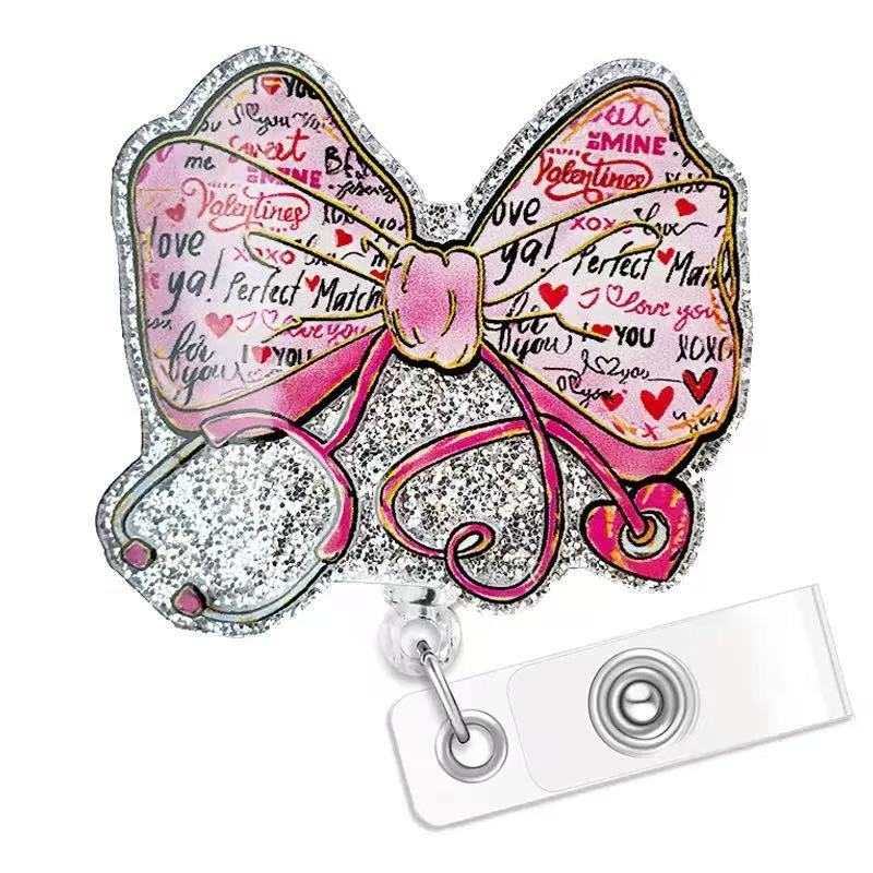 Bobine di badge con clip per carta d'identità acrilica all'ingrosso