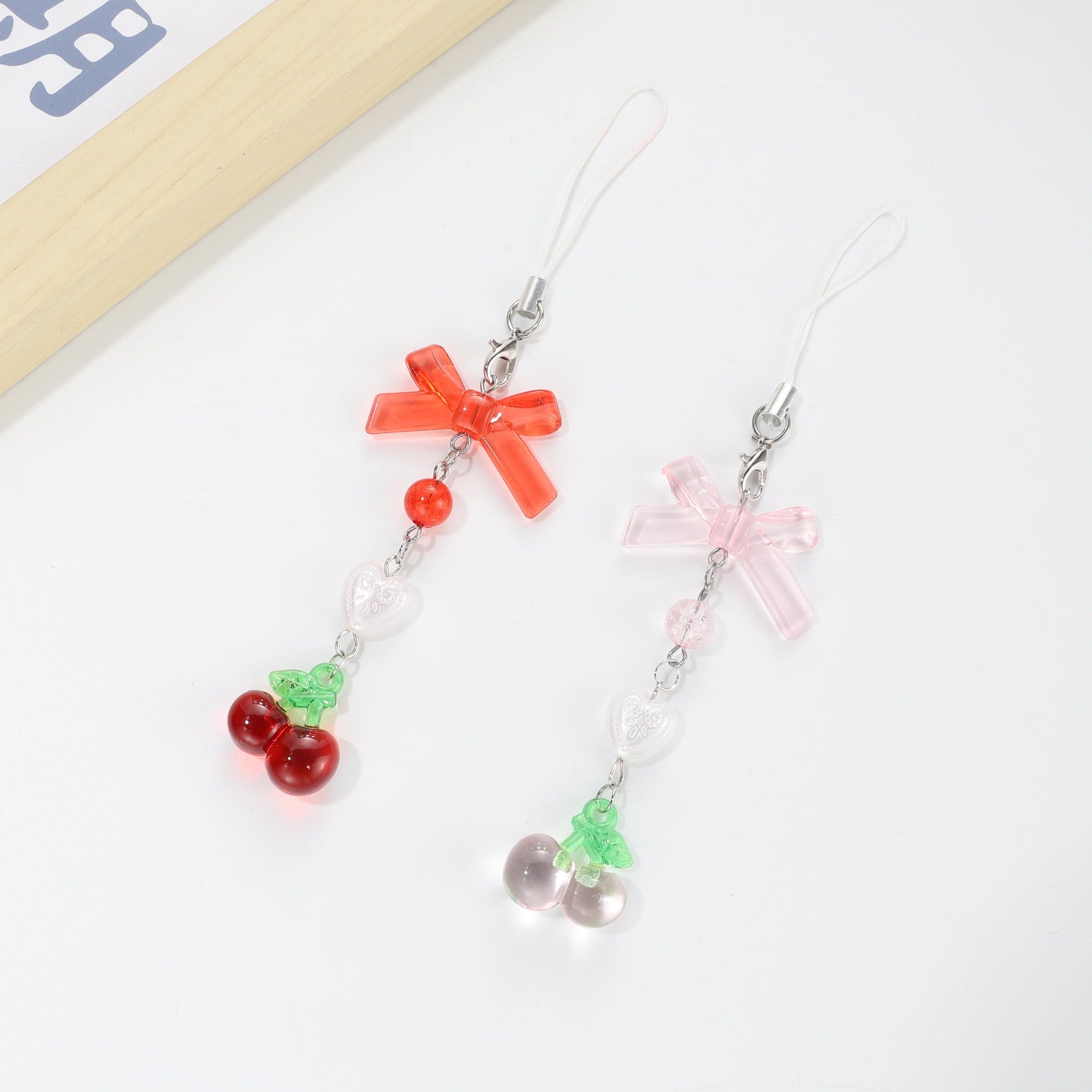 Wholesale Cherry Phone Chain Keychain