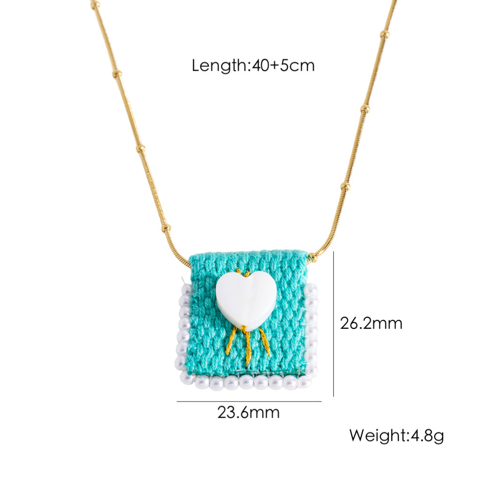 Wholesale  Handmade Bag Titanium Steel Necklace