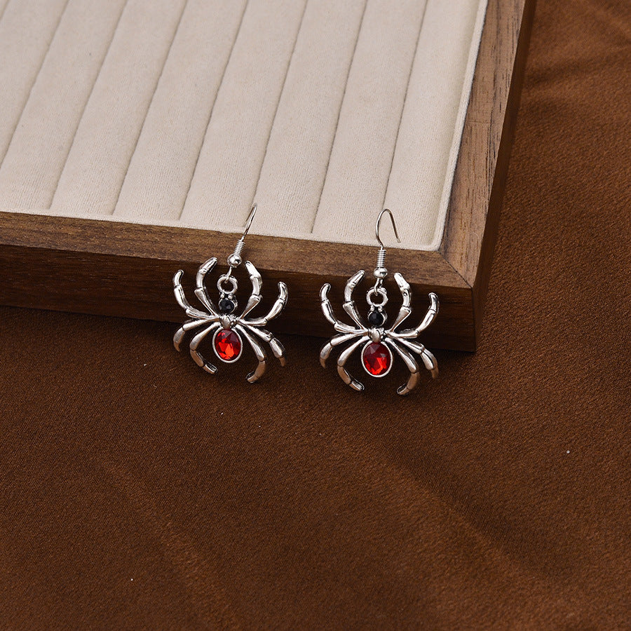 Wholesale Red Gothic  Earrings And Necklace Set Jewelry Accessory Gift For Boutique Resale