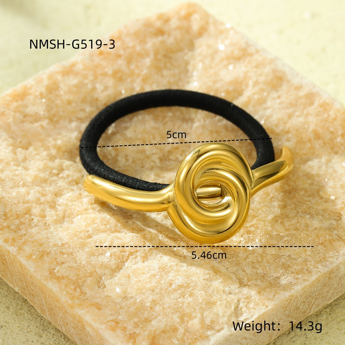 Wholesale Stainless steel  geometric hair scrunchies