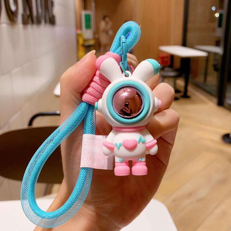 Wholesale Cartoon Astronaut Love Rabbit PVC Keychain Cute Keychain ACC-KC-ErLu011