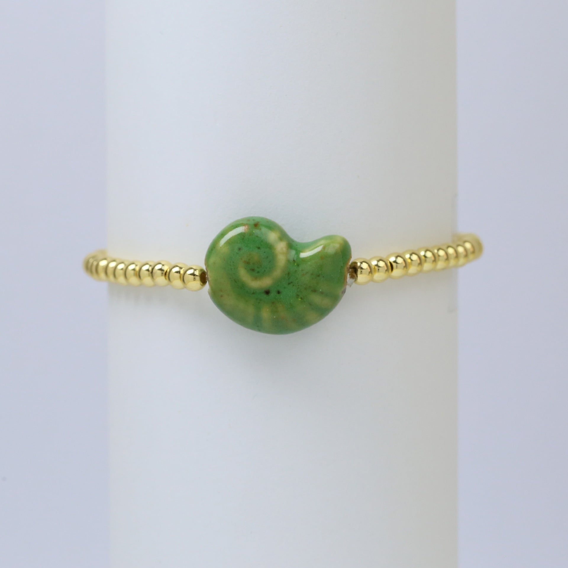 Wholesale Ocean Series Beach Style Conch Starfish Shell Fish Ceramic Glass Copper Bead Bracelet