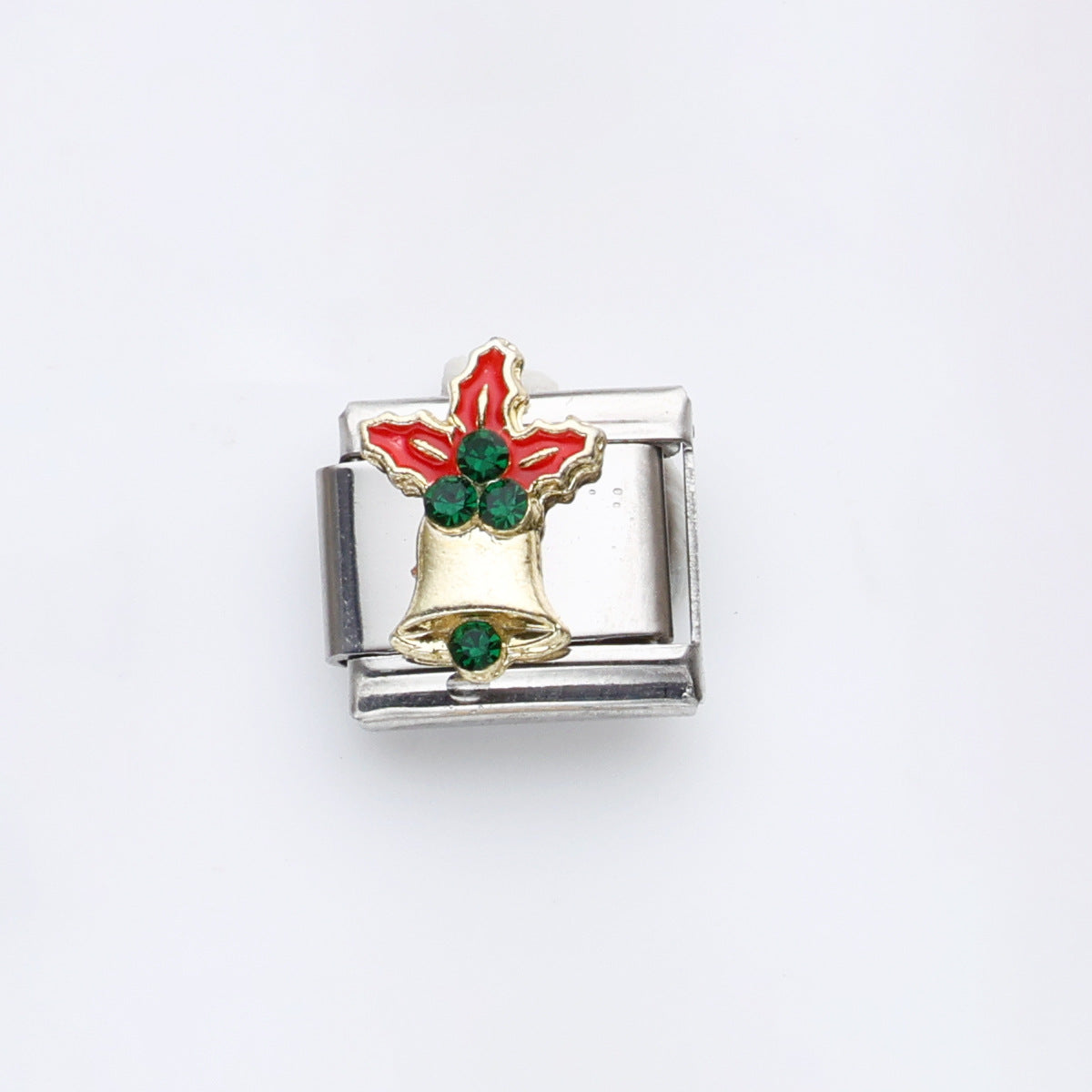 Wholesale 10pcs Italian Charm Bracelet 9mm DIY Splicing Christmas Series Stainless Steel Composable Bracelet