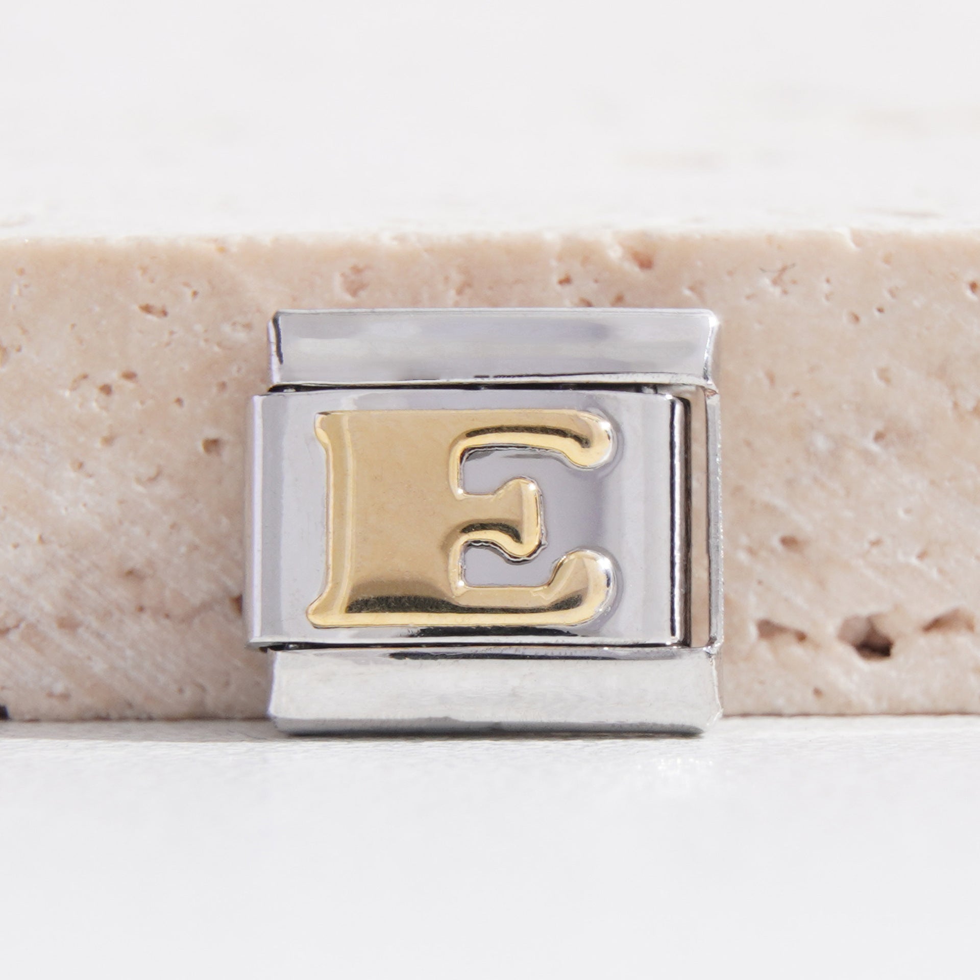 Wholesale Italian Charm Bracelet 9mm DIY Splicing Black Letter Stainless Steel Composable Bracelet