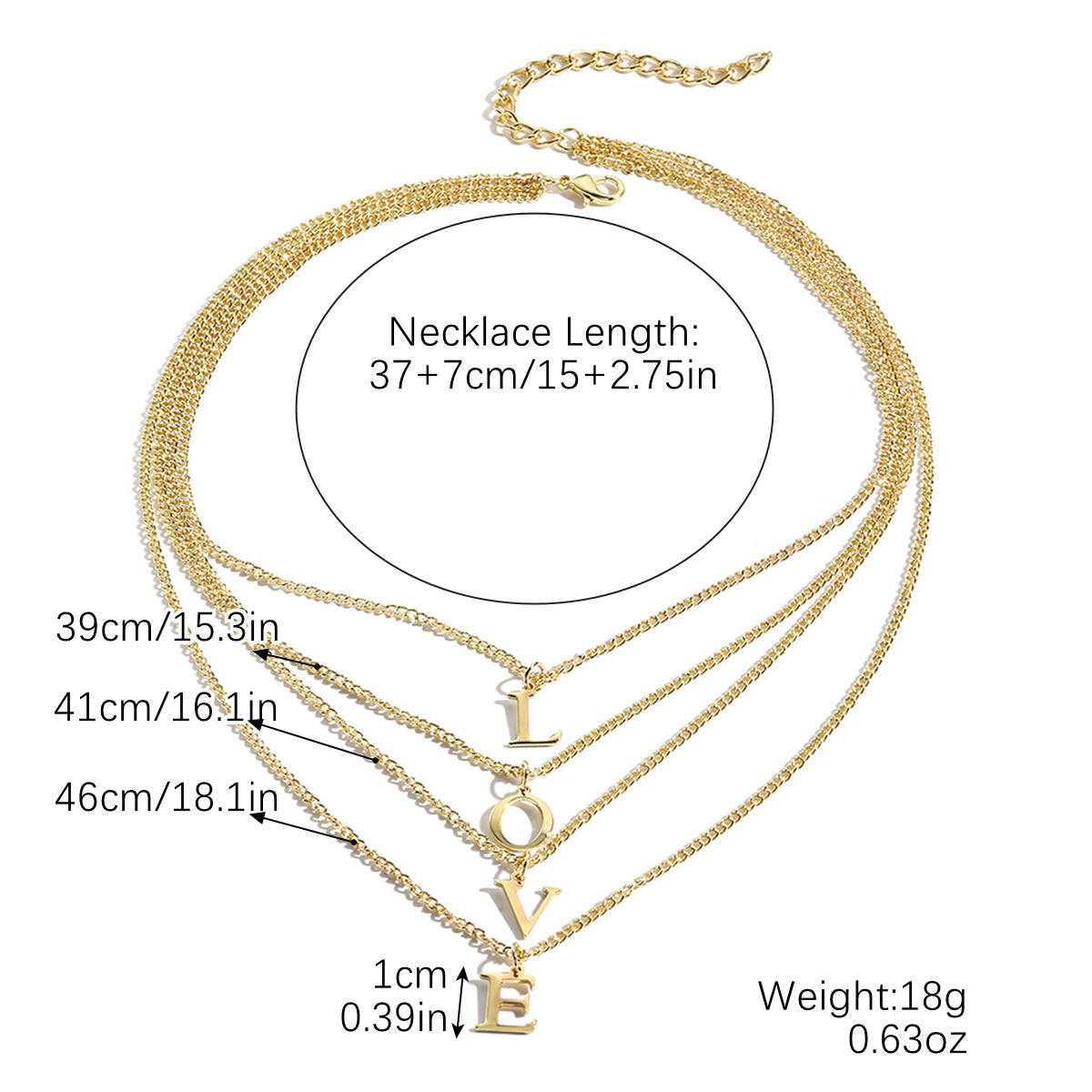 Wholesale  Love Letter Necklace 26 English  Zinc Alloy Necklaces