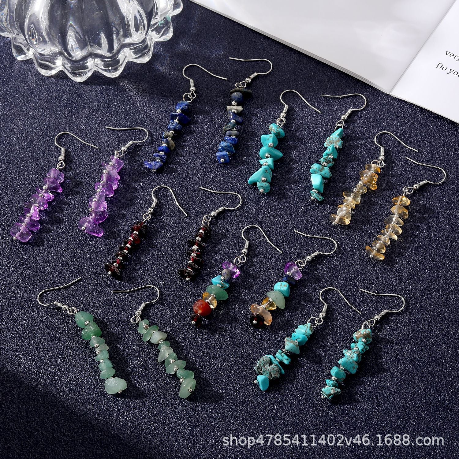 Wholesale Turquoise Tassel Earrings Long Colorful Design Sweet Girl Style Fashion Accessory