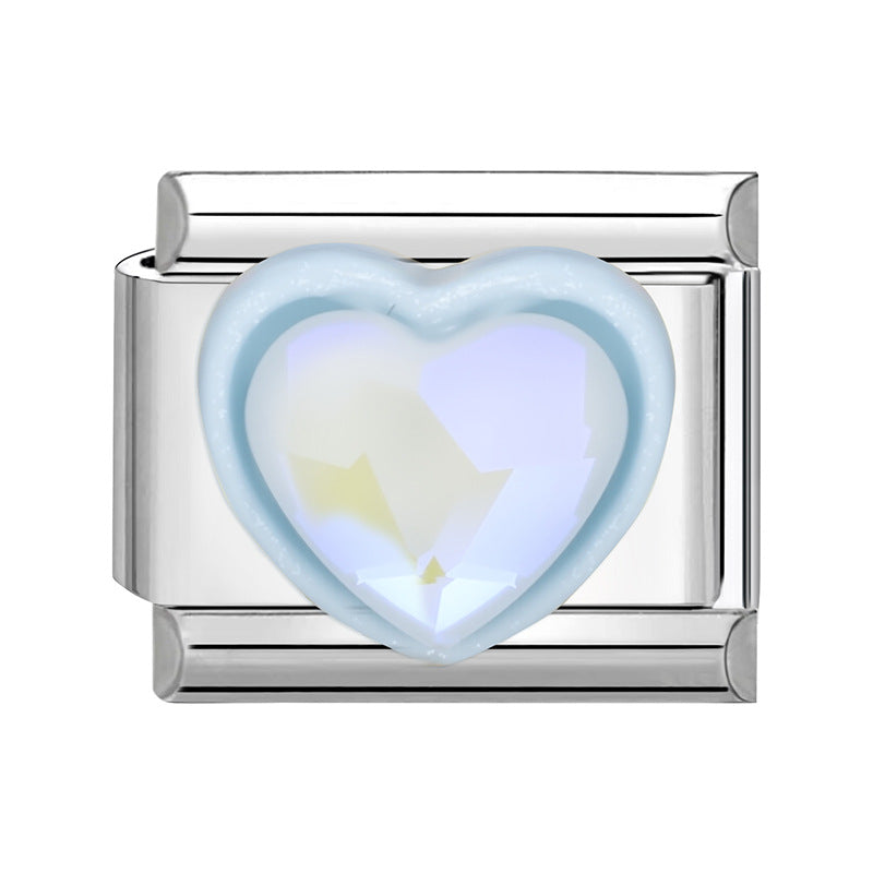 Wholesale  Italian Charm Bracelet 9mm DIY Colorful Personalized Creative Stainless Steel Composable Bracelet