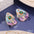Wholesale Enameled Gradient Oil Drop Earrings
