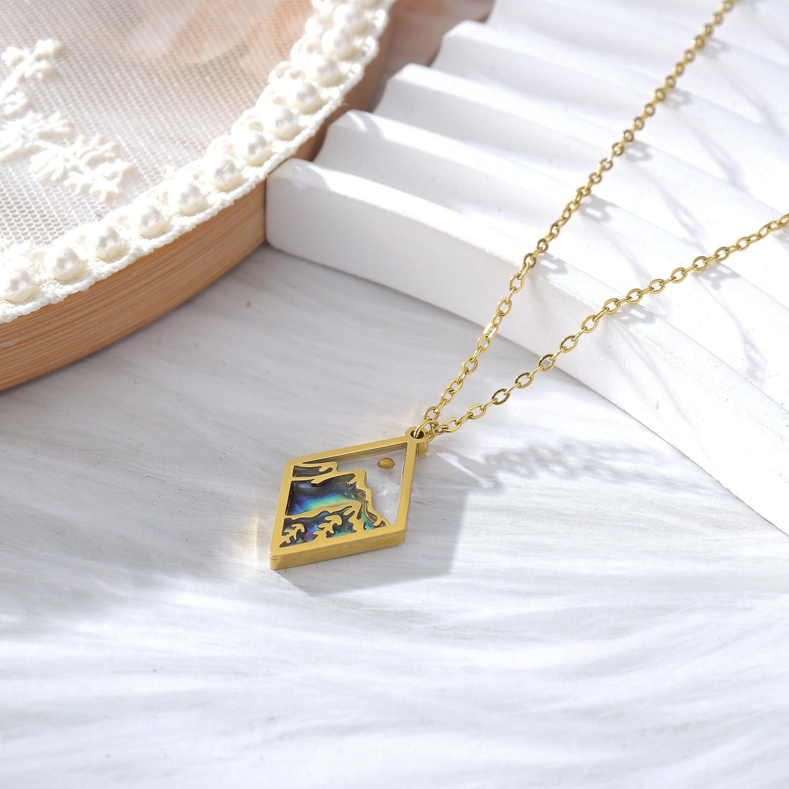 Wholesale Hill Mustard Seed Stainless Steel Pendant Necklace