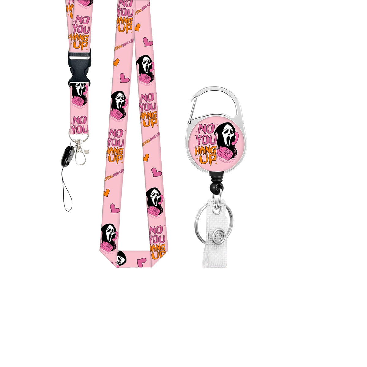 Wholesale Abs Telephone Skull Badge Carabiner Clip Jewelry Accessory  Gift