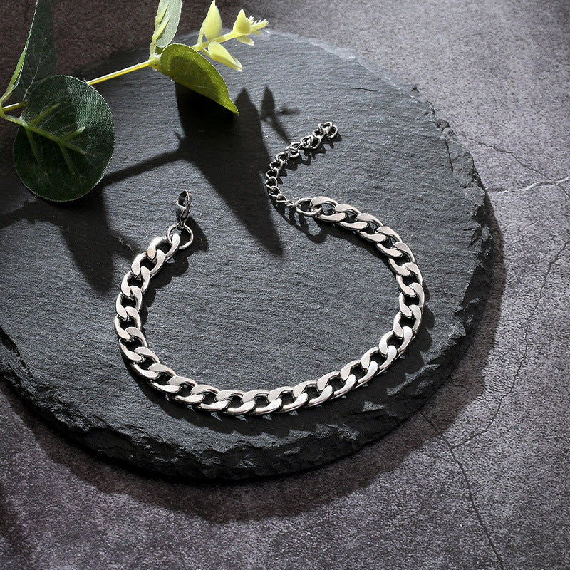 Wholesale Titanium Steel Cuban Men's Bracelet ACC-BT-Meihun002