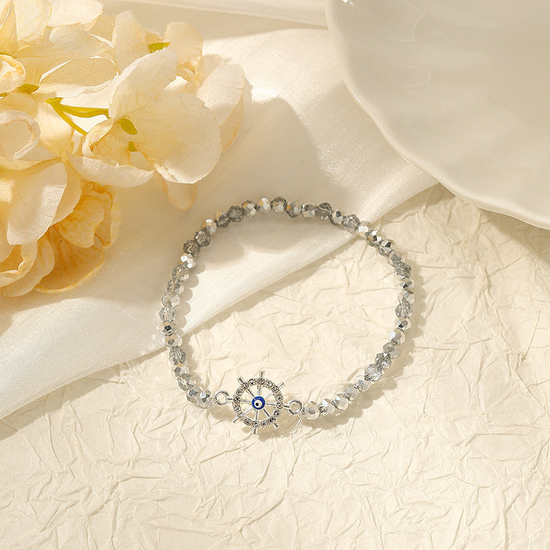 Wholesale Bohemian devil eye irregular bracelet