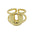 Wholesale  26 A-Z English Letter Open Luxury Women's Rings