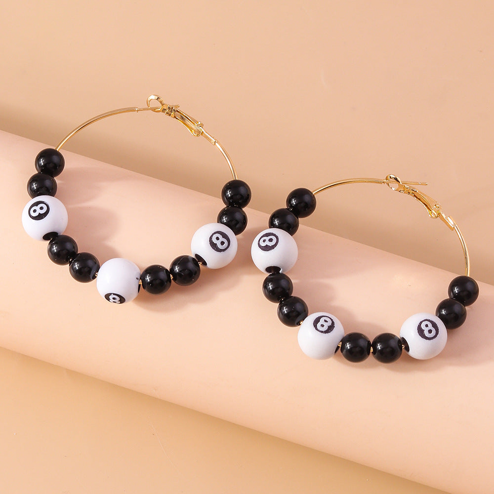 Wholesale Sports Ball Beaded Earrings