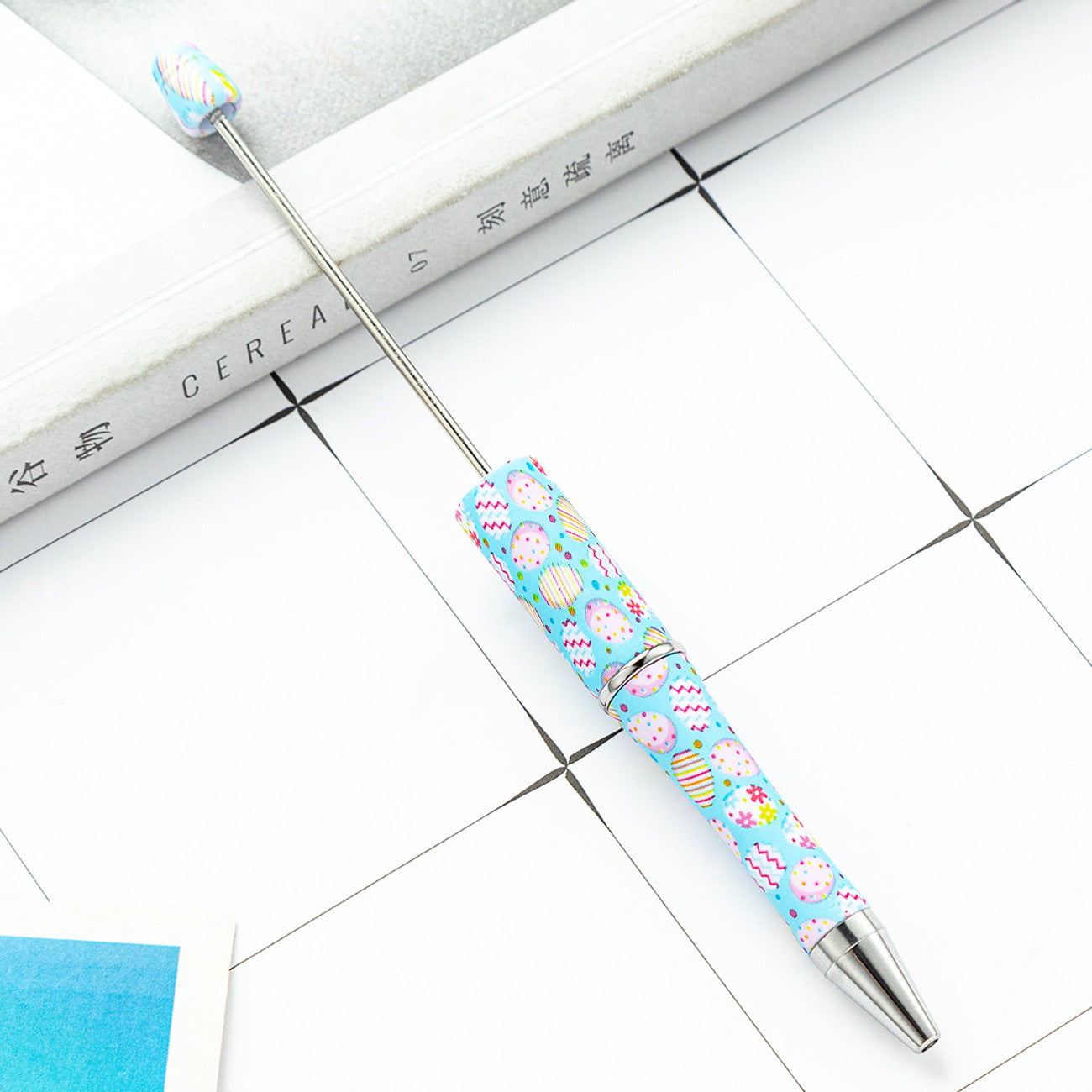 Wholesale Beadable Pens Easter Clover Print DIY Beaded Pens