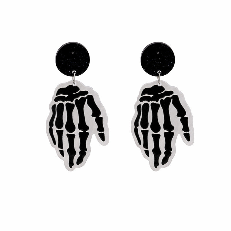 Wholesale Halloween Pumpkin Head Ghost Spider Web Earrings ACC-ES-MDD038