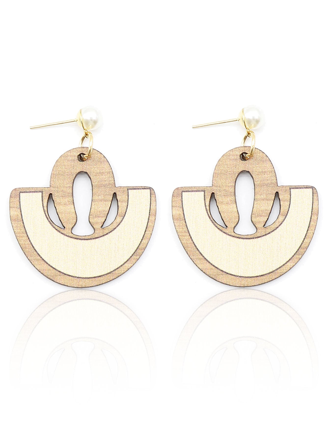 Wholesale Bohemian Retro Style Wooden Earrings