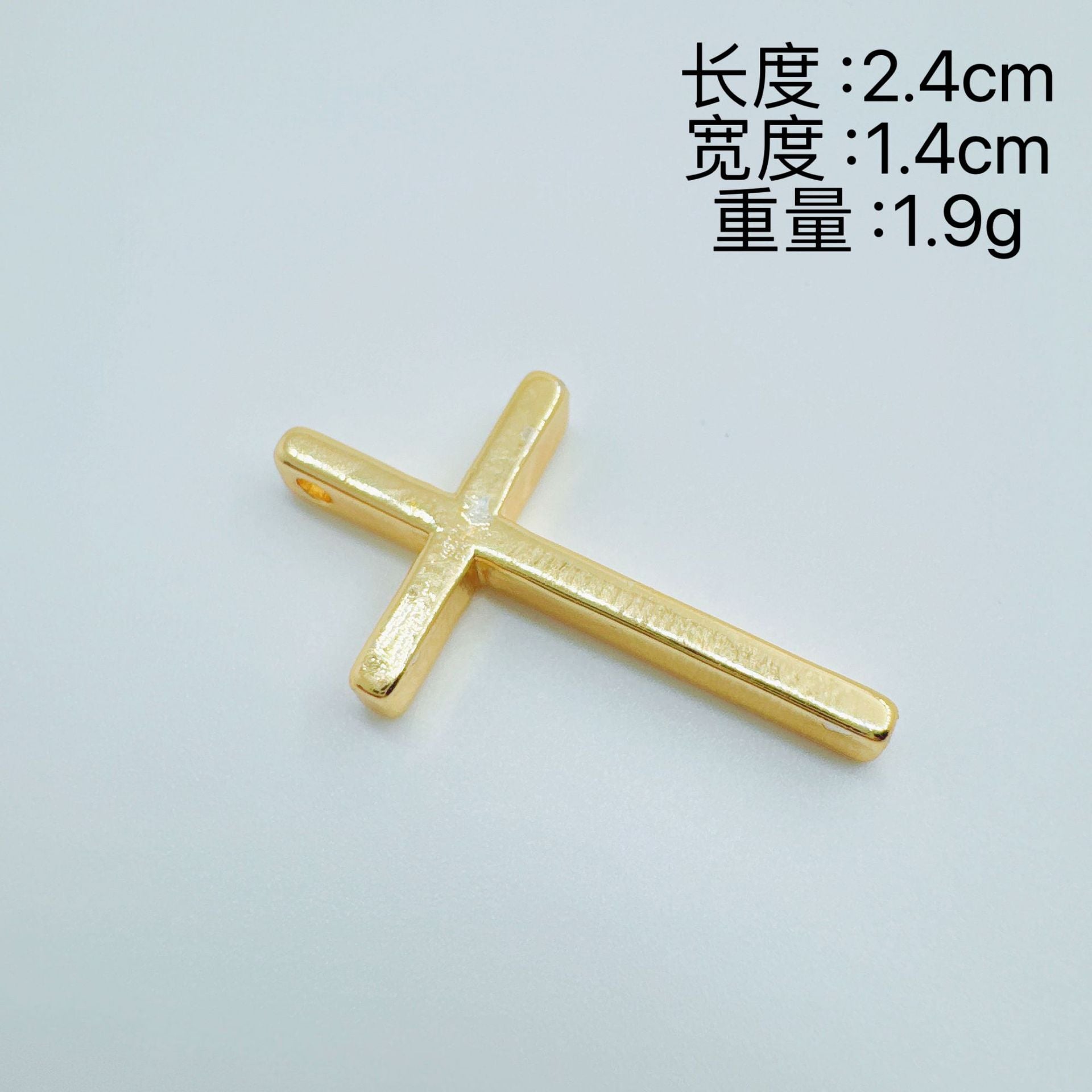 Wholesale Light Luxury Design Copper Gold Plated Micro Inlaid Zircon Cross Necklace