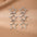 Wholesale  Rhinestone Earrings Five-pointed Star Multi-layer Fashion Elegant Earrings