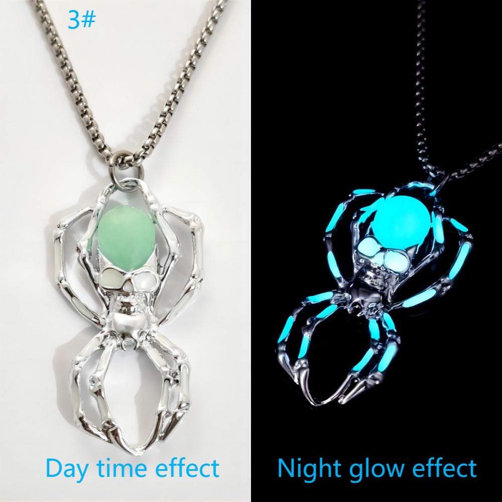 Wholesale Stainless Steel  Skull  Luminous Men' s Pendant