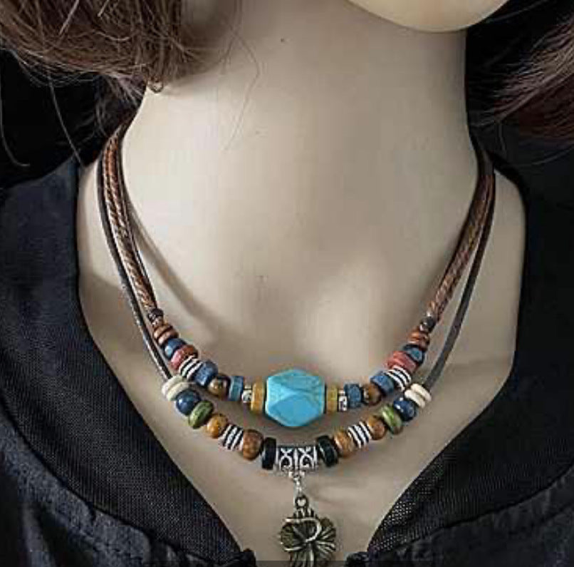 Wholesale Retro Trendy Pendant Clavicle Chain Choker Necklace ACC-NE-Pufei001