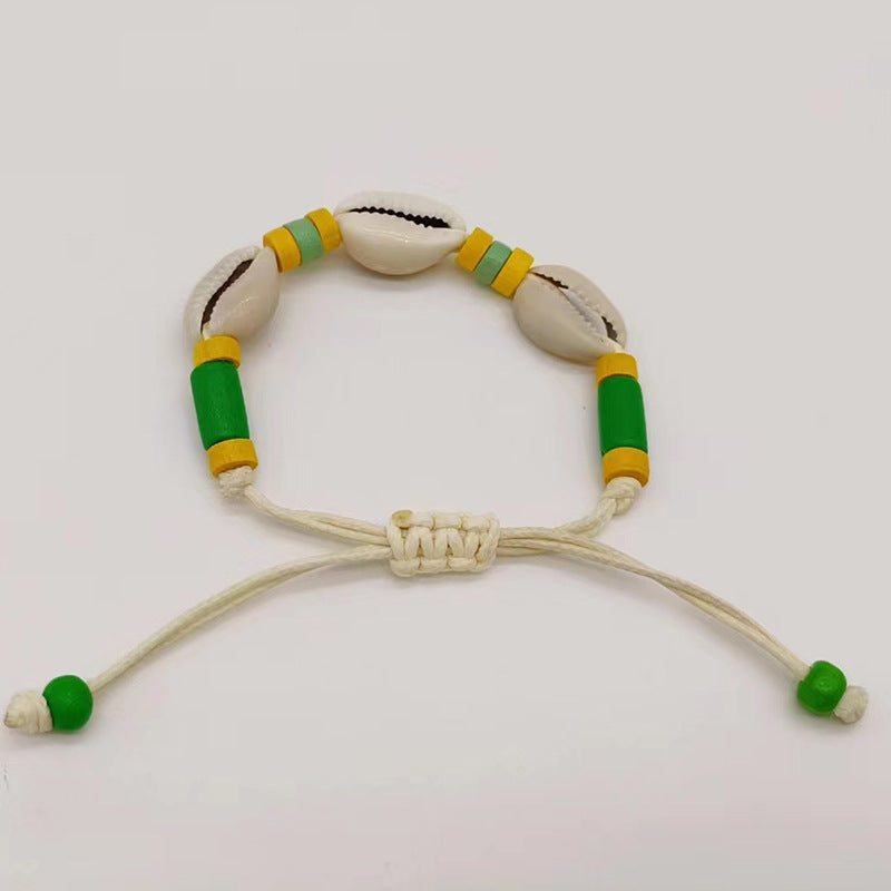 Wholesale Natural Shell Handwoven Shell Bracelet ACC-BT-Youl008