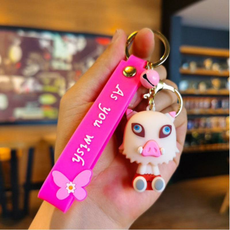 Wholesale Cartoon PVC Soft Keychain Cute Keychain ACC-KC-DingMing001