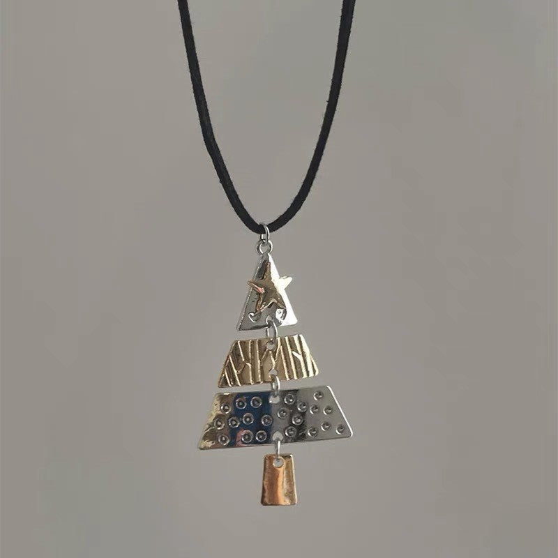 Wholesale Christmas Tree Cute and Sweet Star Necklace
