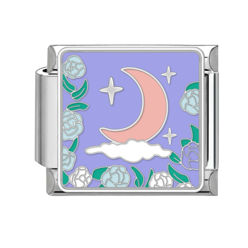 Wholesale Italian Charm Bracelet 9mm DIY Splicing Cute Creative Pendant Stainless Steel Composable Bracelet