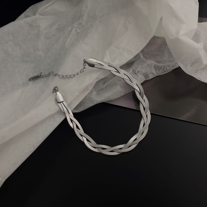 Wholesale Creative Braided Twist Snake Bone Chain Titanium Steel Bracelet