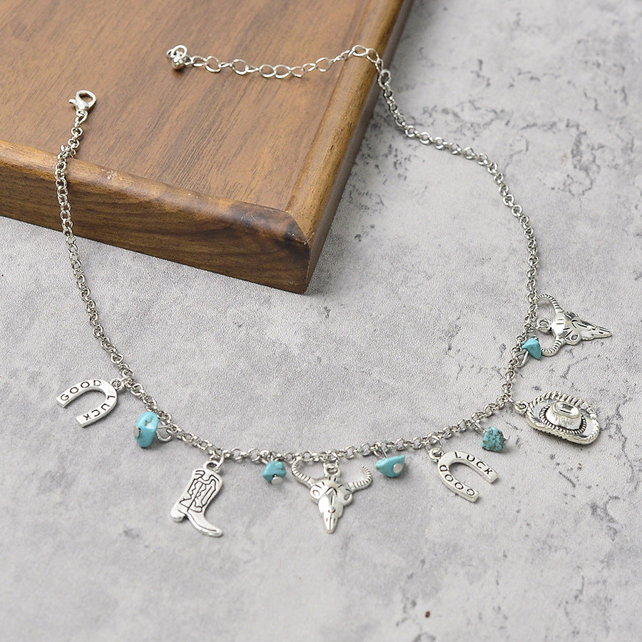 Wholesale Retro Western Cowboy Necklace