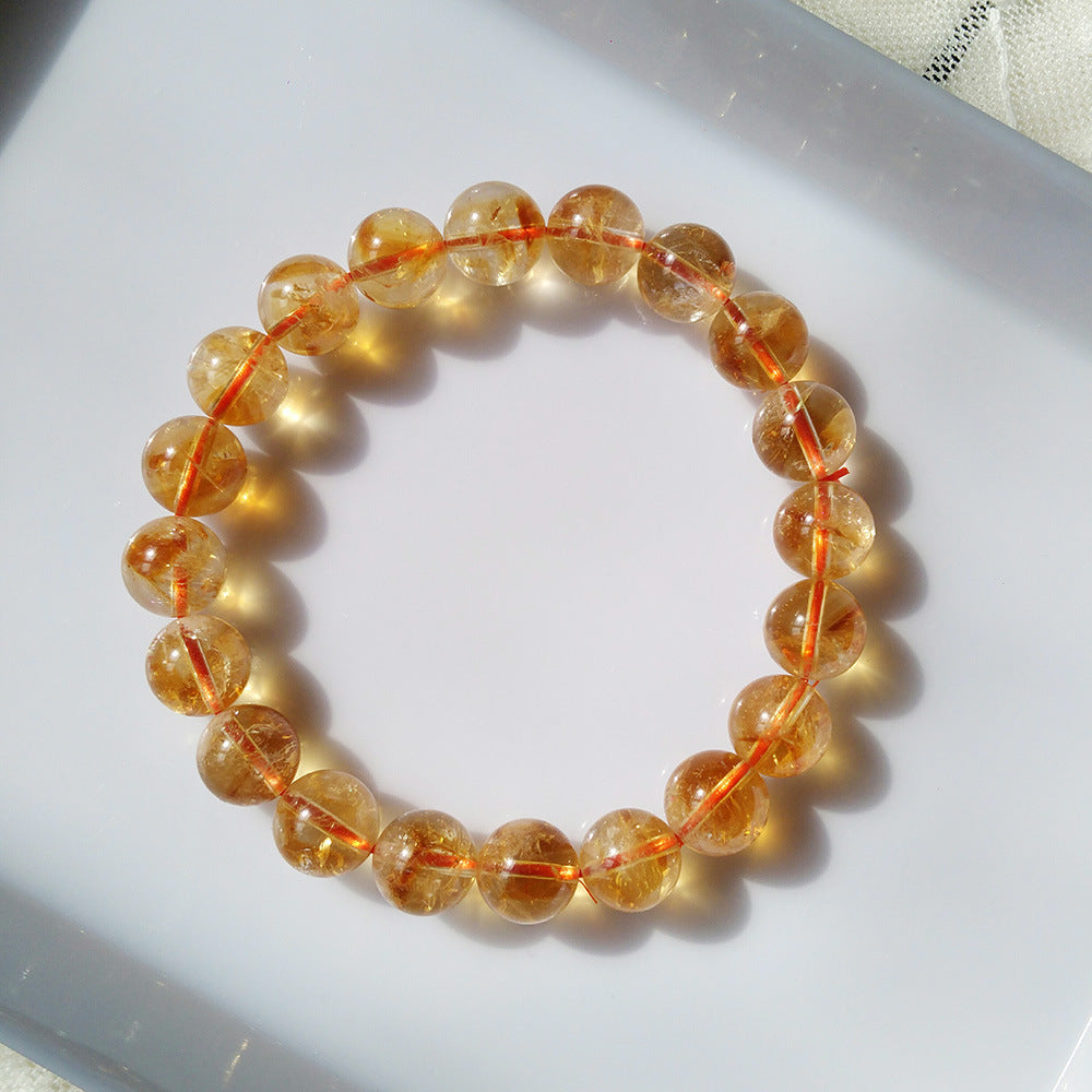 Wholesale Natural yellow crystal bracelet