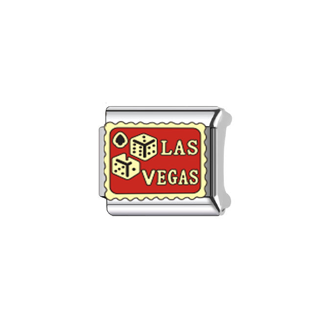 Wholesale Italian Charm Bracelet 9mm DIY Splicing Red Letter Stainless Steel Composable Bracelet