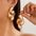 Wholesale Glossy Comma Drop Alloy Earrings