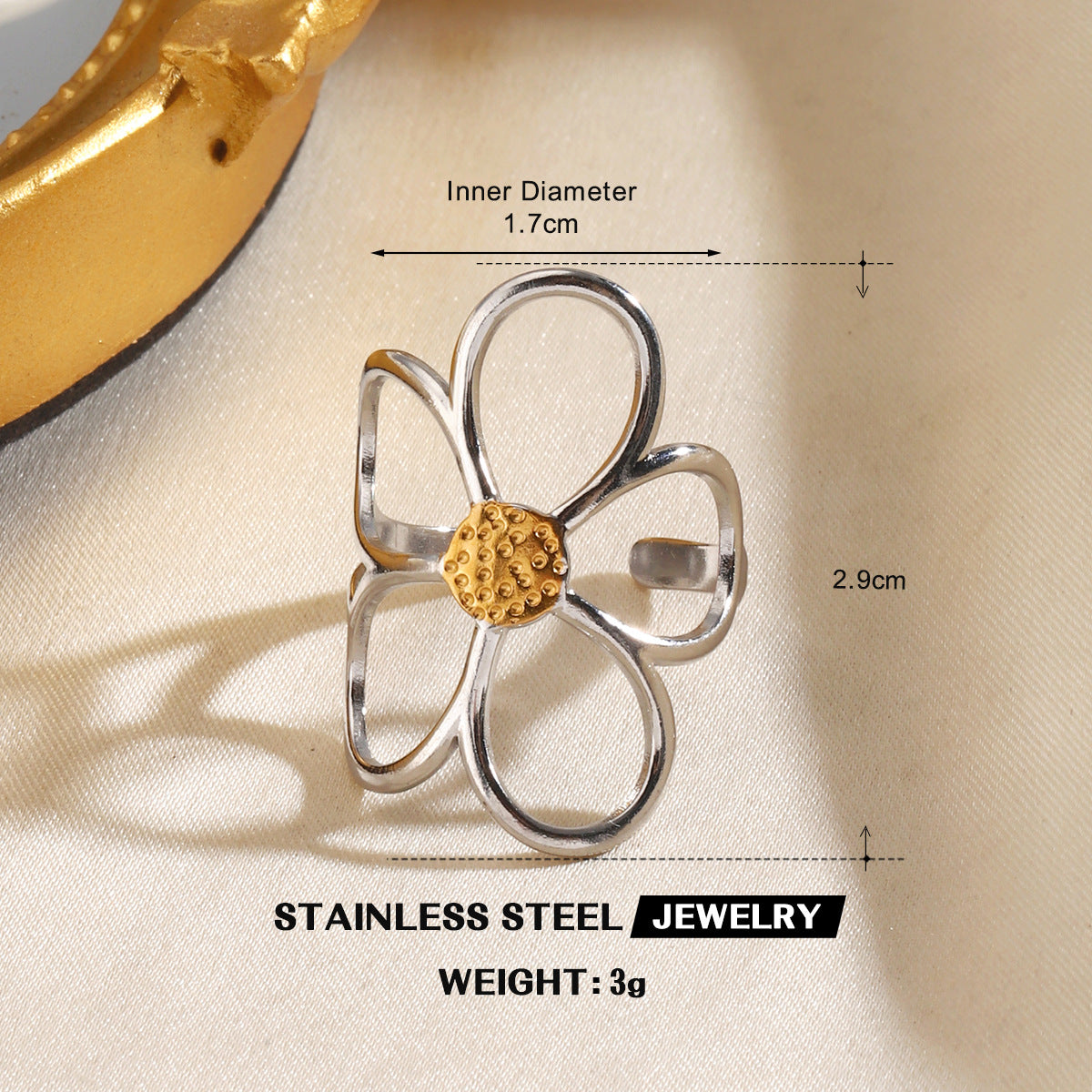 Wholesale Stainless Steel Geometric Ring - Trendy Jewelry Accessory for Everyday Wear