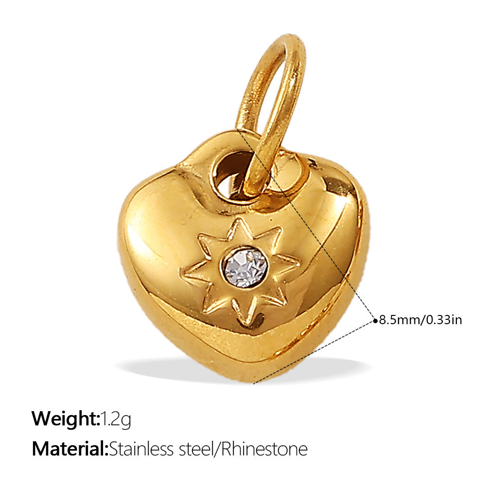 Wholesale Jewelry with Heart Design Stainless Steel,  Diy-Friendly Necklace and Bracelet for Girls and Boys