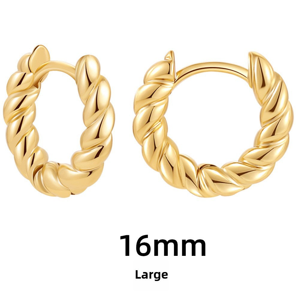 Wholesale Stainless Steel Earrings Hollow Copper Five-pointed Star Love Earrings