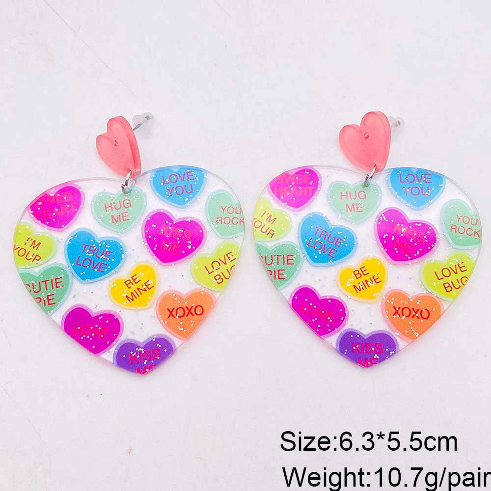 Wholesale Bohemian Painted Three-dimensional Butterfly Acrylic Earrings ACC-ES-CY009
