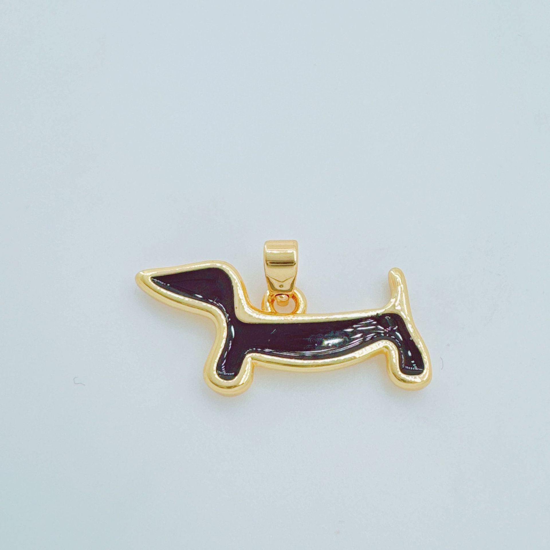 Wholesale Copper Gold Plated Hot Dog Necklace Light Luxury Fashion Pendant for Daily Wear Fashion Accessory