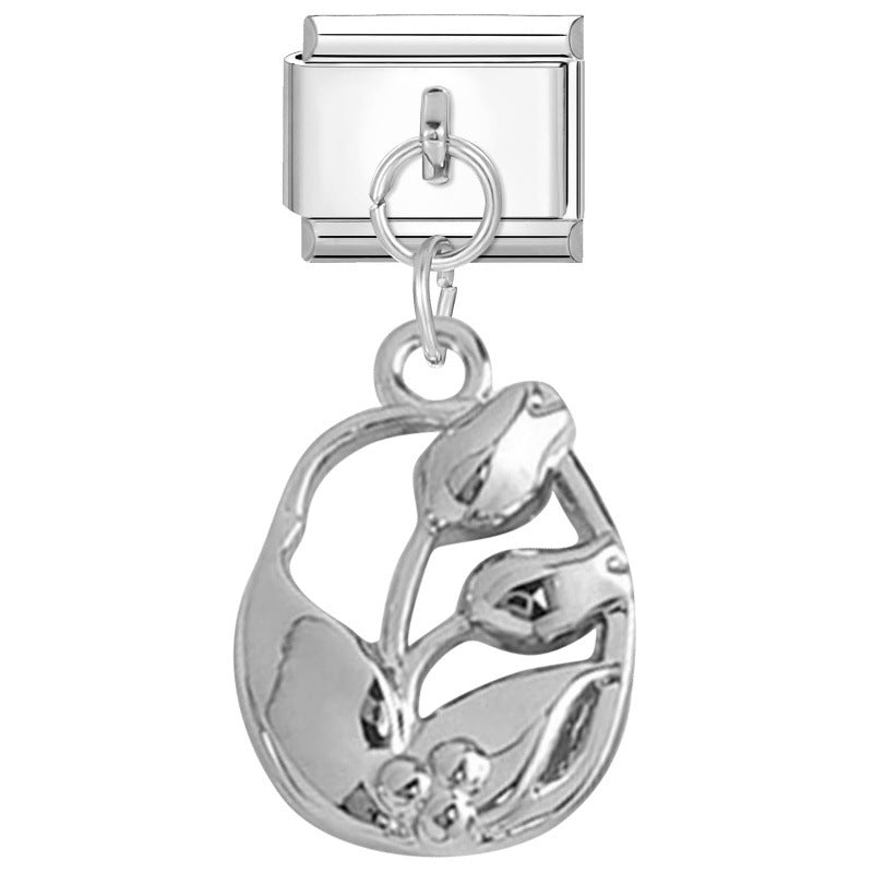 Wholesale  Italian Charm Bracelet 9mm DIY  Creative Stainless Steel Composable Bracelet