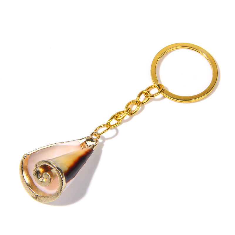Wholesale Shell Golden Beach Keychain ACC-KC-GEB001