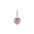 Wholesale 925 sterling silver twelve birthstone heart necklace